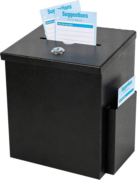 black metal ballot box|locking ballot box.